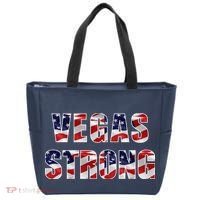 Vegas Strong USA Flag Tote Bag thumb 0