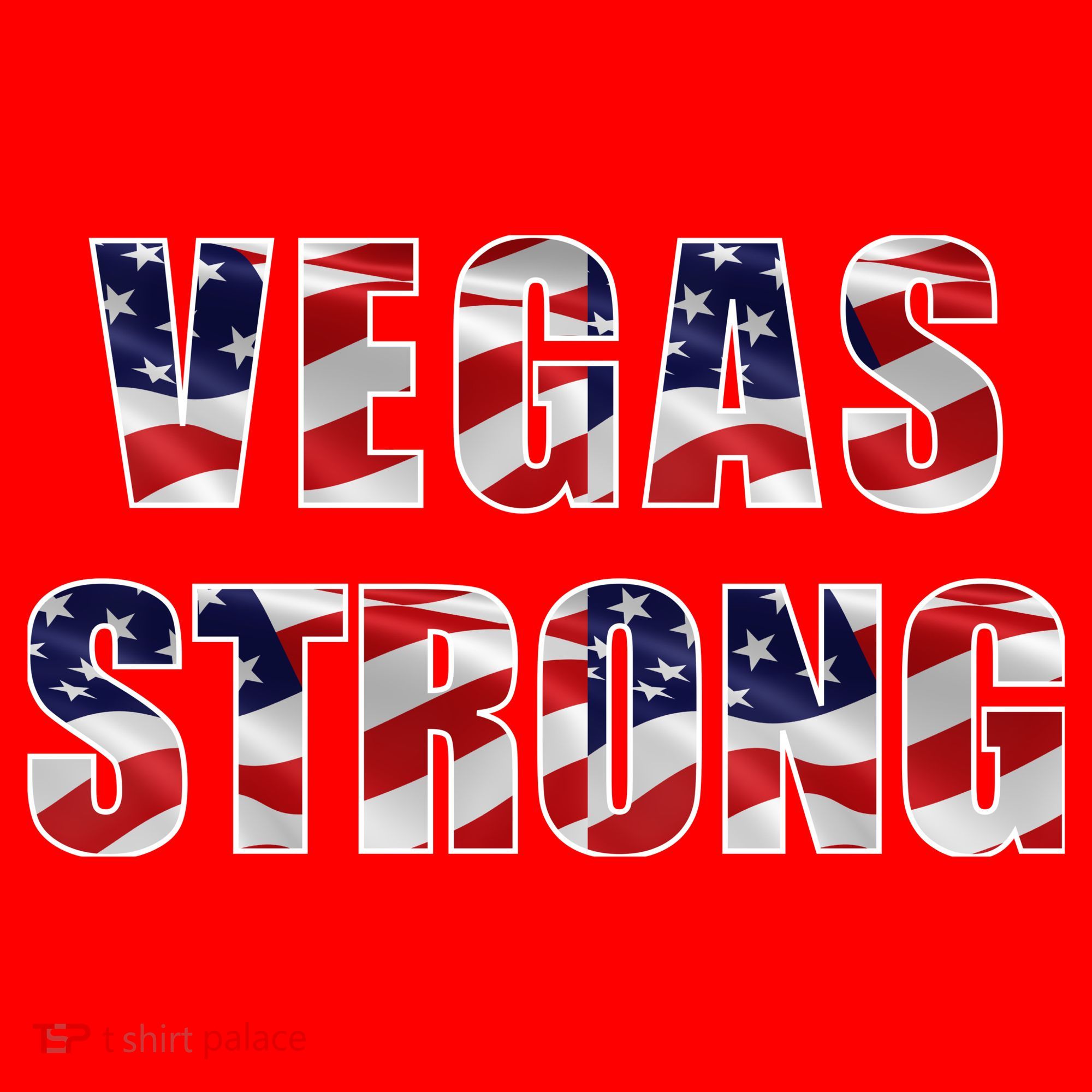 Vegas Strong USA Flag Santa Hat