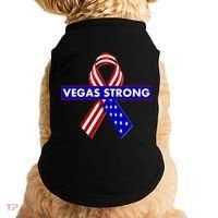 Vegas Strong USA Flag Ribbon Doggie Tank thumb 0