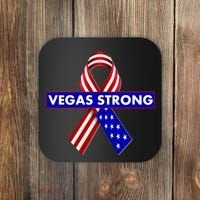 Vegas Strong USA Flag Ribbon Coaster thumb 0