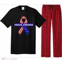 Vegas Strong USA Flag Ribbon Pajama Set thumb 0