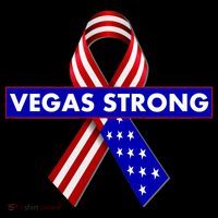 Vegas Strong USA Flag Ribbon Women's Hoodie thumb 2