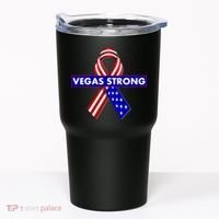 Vegas Strong USA Flag Ribbon Tumbler thumb 0