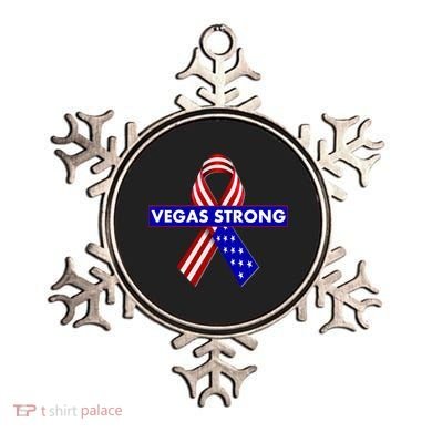 Vegas Strong USA Flag Ribbon Ornament