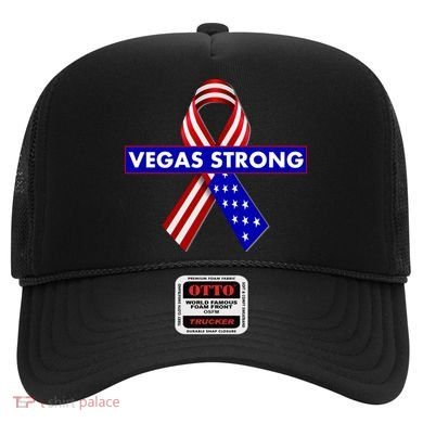 Vegas Strong USA Flag Ribbon Hat