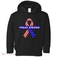 Vegas Strong USA Flag Ribbon Toddler Hoodie thumb 0