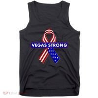 Vegas Strong USA Flag Ribbon Tank Top thumb 0