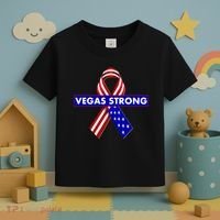 Vegas Strong USA Flag Ribbon Toddler T-Shirt thumb 3