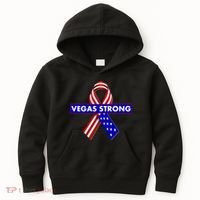 Vegas Strong USA Flag Ribbon Kids Hoodie thumb 0