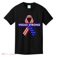 Vegas Strong USA Flag Ribbon Kids T-Shirt thumb 0