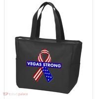 Vegas Strong USA Flag Ribbon Tote Bag thumb 3