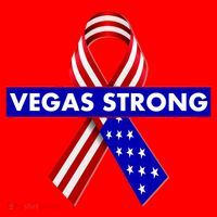 Vegas Strong USA Flag Ribbon Santa Hat thumb 1