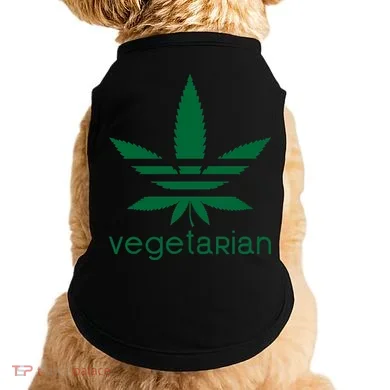 Vegetarian Funny Weed  Doggie Tank