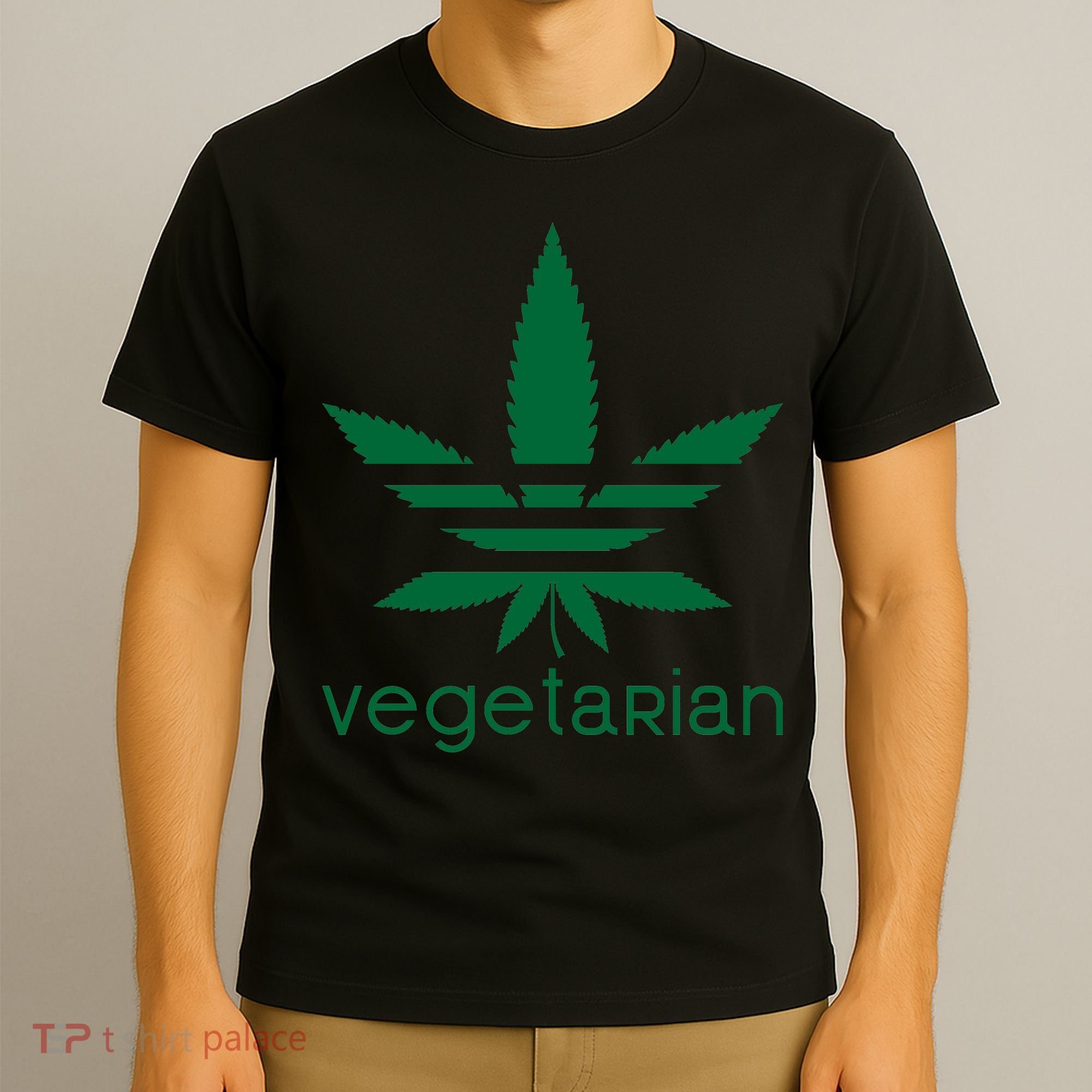 Vegetarian Funny Weed  T-Shirt