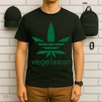 Vegetarian Funny Weed  T-Shirt thumb 6