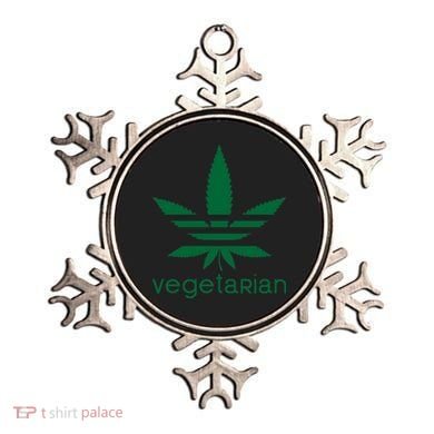 Vegetarian Funny Weed  Ornament