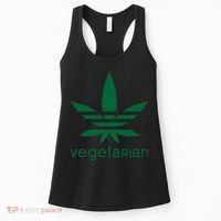 Vegetarian Funny Weed  Women's Tank Top thumb 0