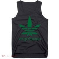 Vegetarian Funny Weed  Tank Top thumb 0