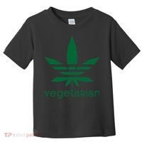 Vegetarian Funny Weed  Toddler T-Shirt thumb 0