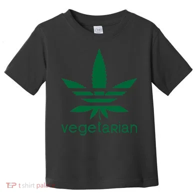 Vegetarian Funny Weed Toddler T-Shirt