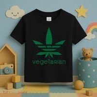 Vegetarian Funny Weed  Toddler T-Shirt thumb 3