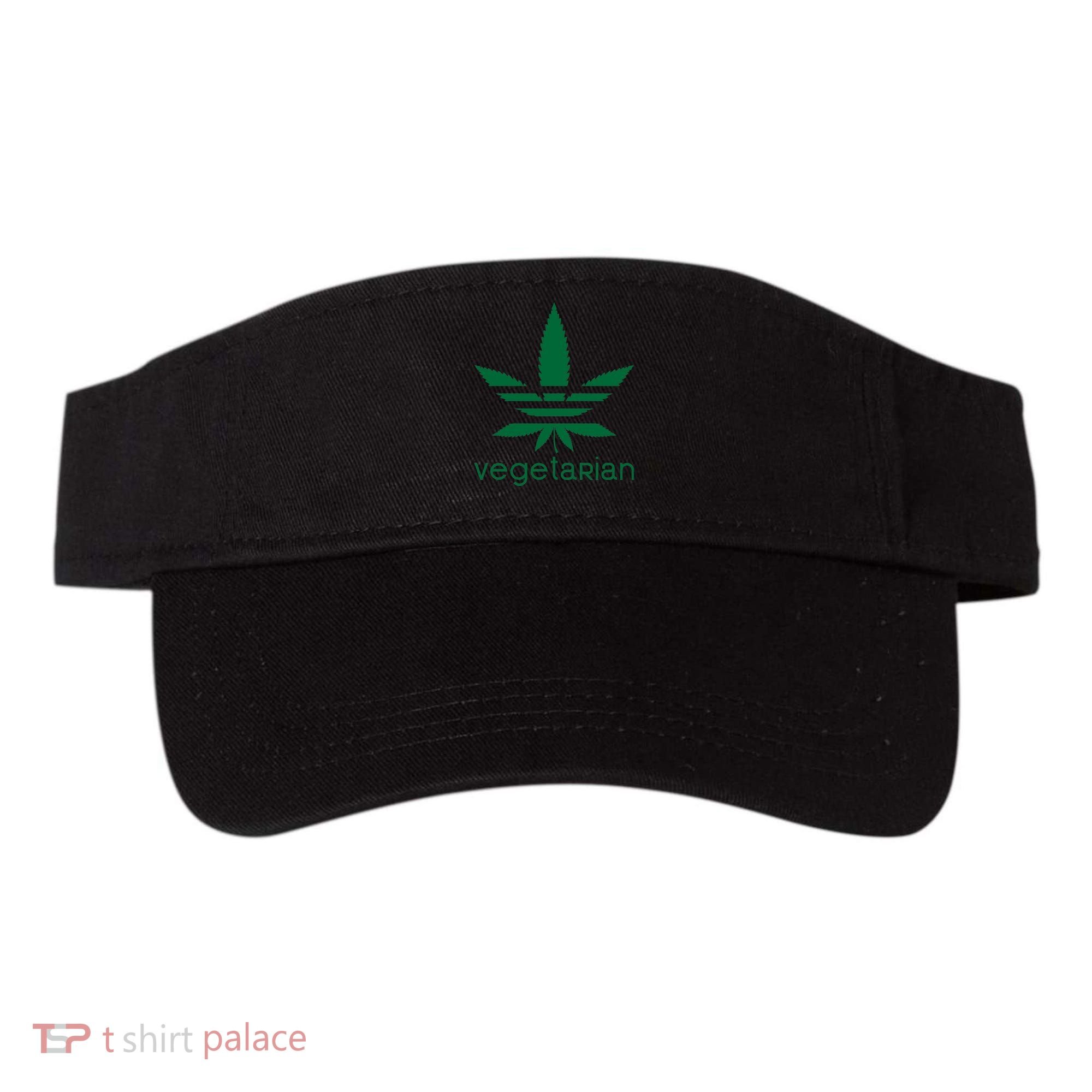 Vegetarian Funny Weed  Visor