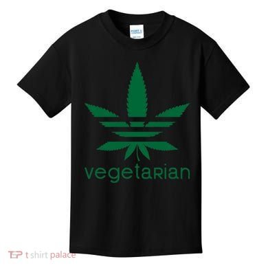 Vegetarian Funny Weed  Kids T-Shirt