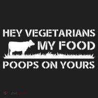 Vegetarians My Food Poops On Yours Beanie thumb 2