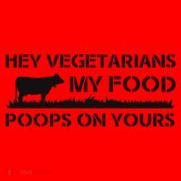 Vegetarians My Food Poops On Yours Santa Hat thumb 1