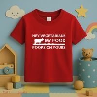 Vegetarians My Food Poops On Yours Toddler T-Shirt thumb 3