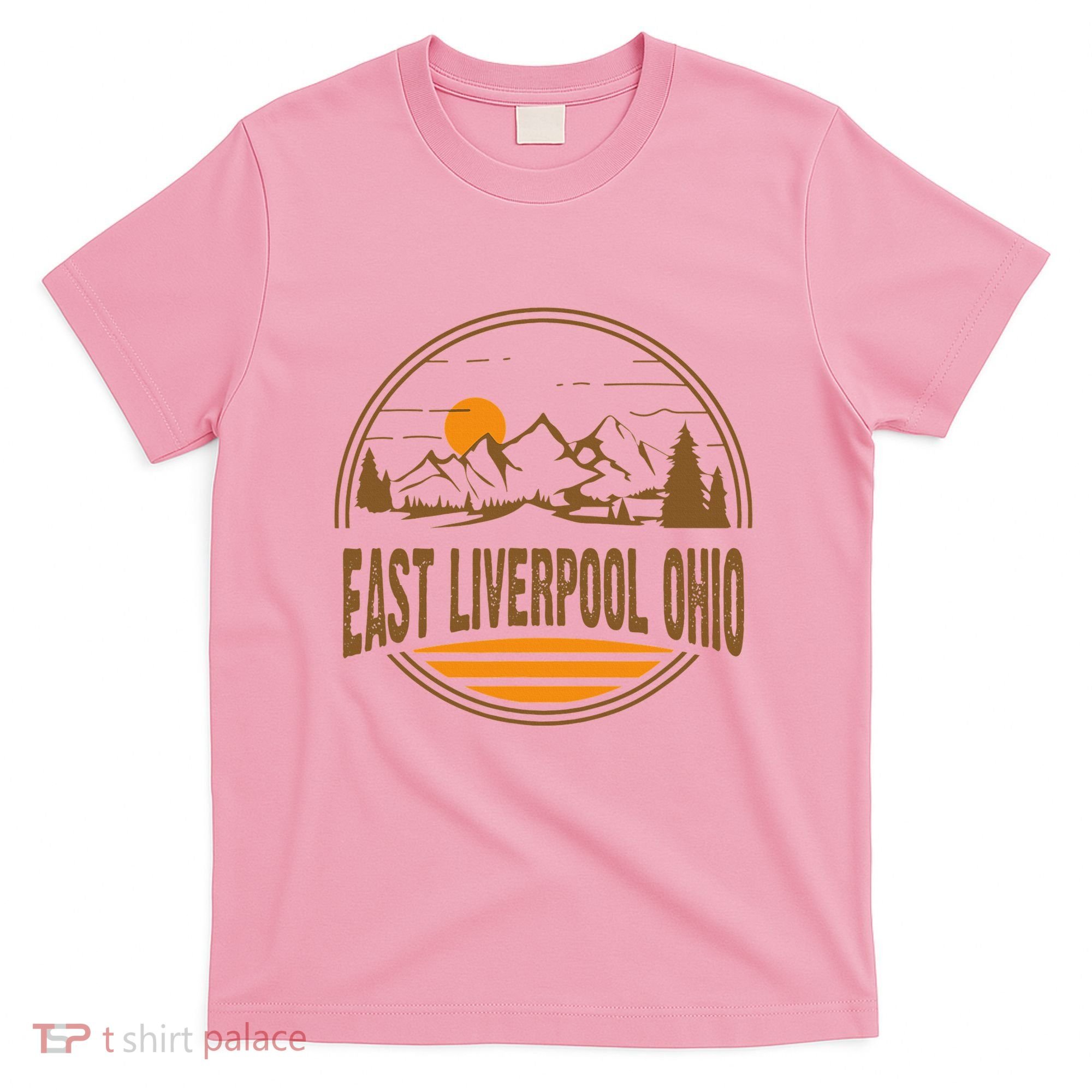 Vintage East Liverpool Ohio Mountain Hiking Souvenir T-Shirt