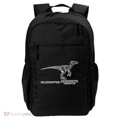 Velociraptor Equals Distanceraptor Timeraptor Backpack