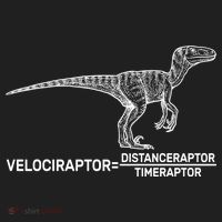 Velociraptor Equals Distanceraptor Timeraptor Beanie thumb 2