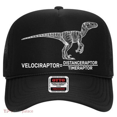 Velociraptor Equals Distanceraptor Timeraptor Hat