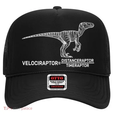 Velociraptor Equals Distanceraptor Timeraptor Hat