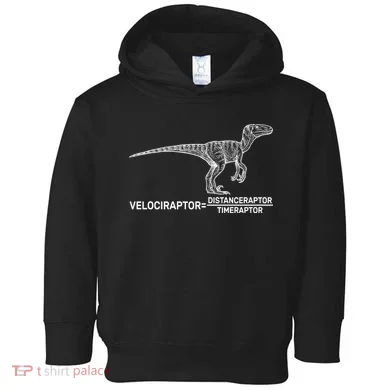 Velociraptor Equals Distanceraptor Timeraptor Toddler Hoodie