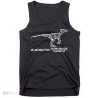 Velociraptor Equals Distanceraptor Timeraptor Tank Top thumb 0
