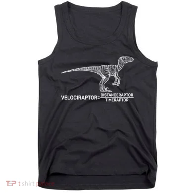 Velociraptor Equals Distanceraptor Timeraptor Tank Top