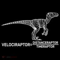 Velociraptor Equals Distanceraptor Timeraptor Women's Long Sleeve Shirt thumb 2