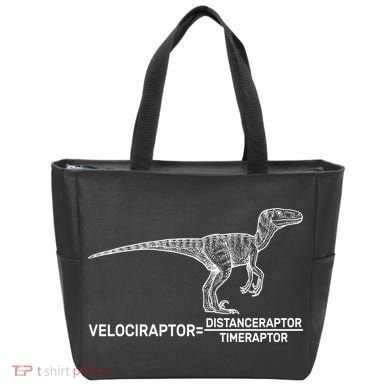 Velociraptor Equals Distanceraptor Timeraptor Tote Bag
