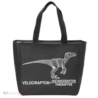 Velociraptor Equals Distanceraptor Timeraptor Tote Bag