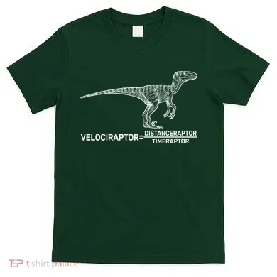 Velociraptor Equals Distanceraptor Timeraptor T-Shirt