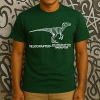 Velociraptor Equals Distanceraptor Timeraptor T-Shirt thumb 3