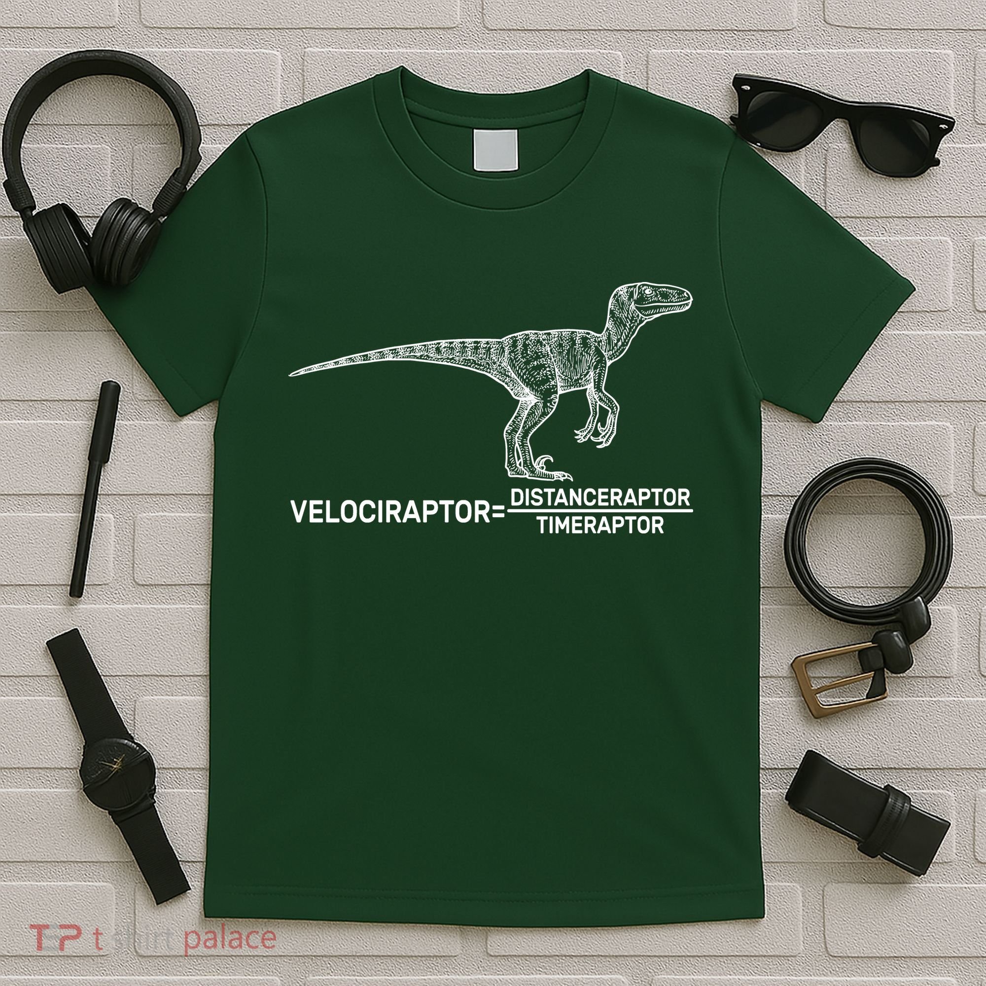 Velociraptor Equals Distanceraptor Timeraptor T-Shirt