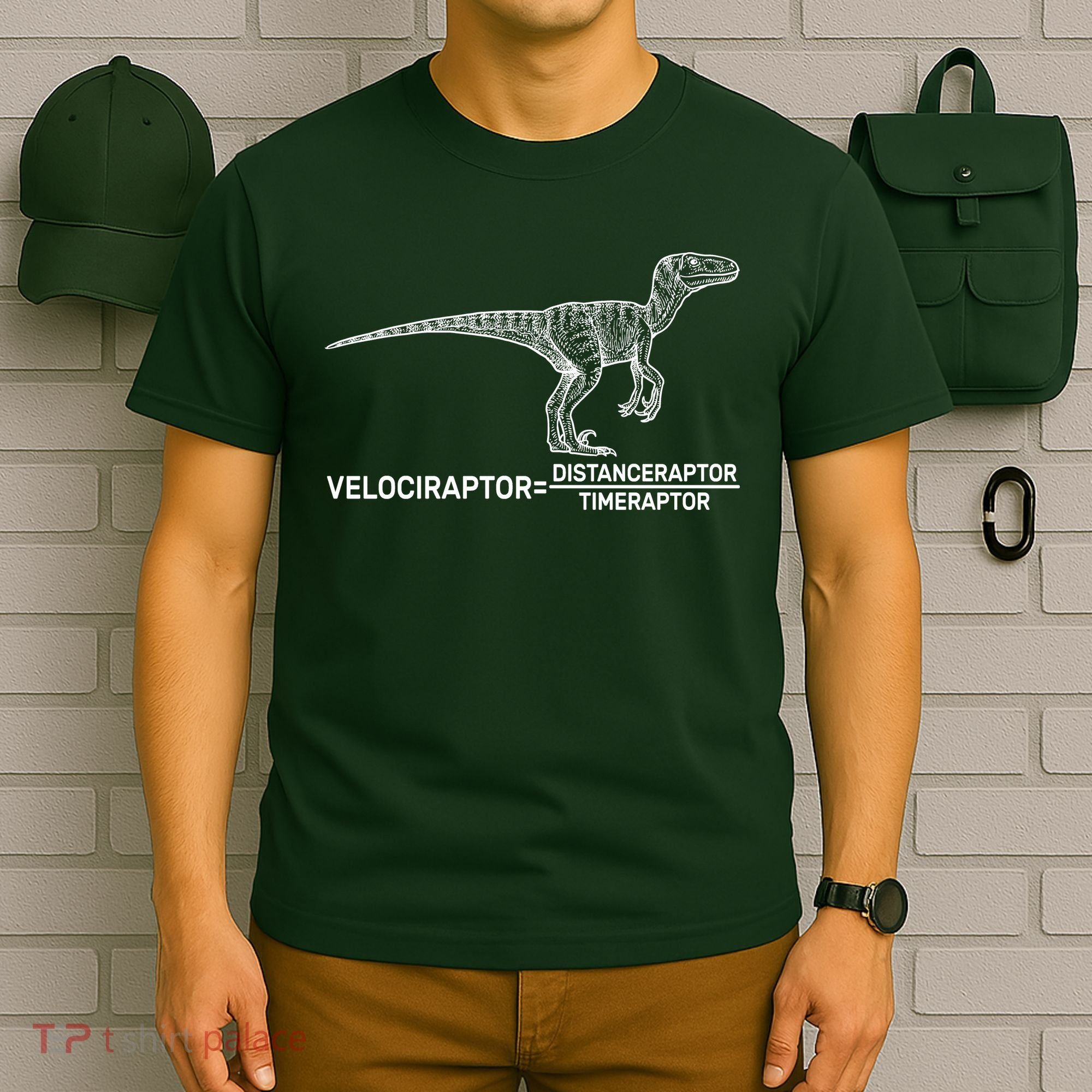 Velociraptor Equals Distanceraptor Timeraptor T-Shirt