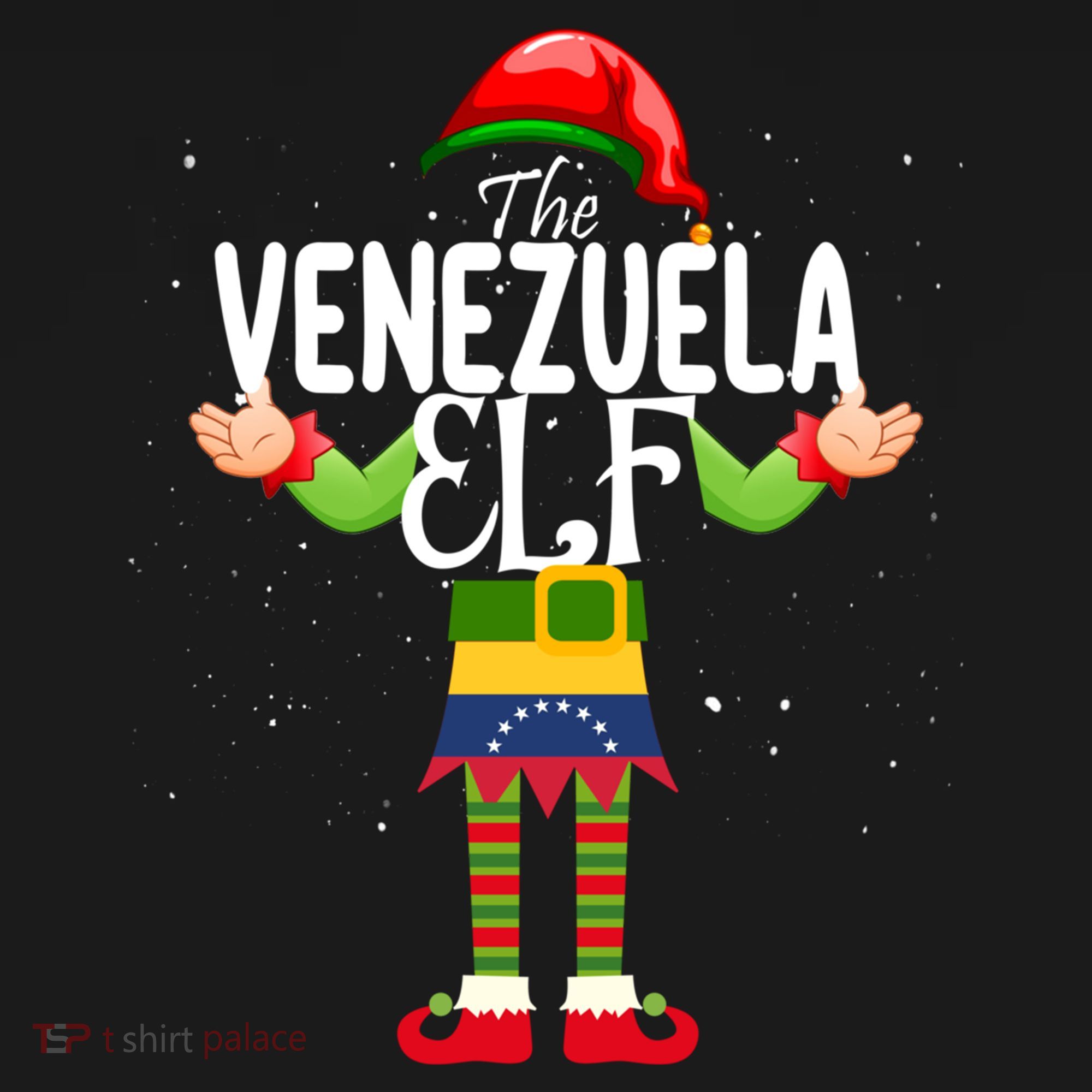 Venezuela Elf Matching Proud Patriotic Group Christmas Party Funny Gift Ornament
