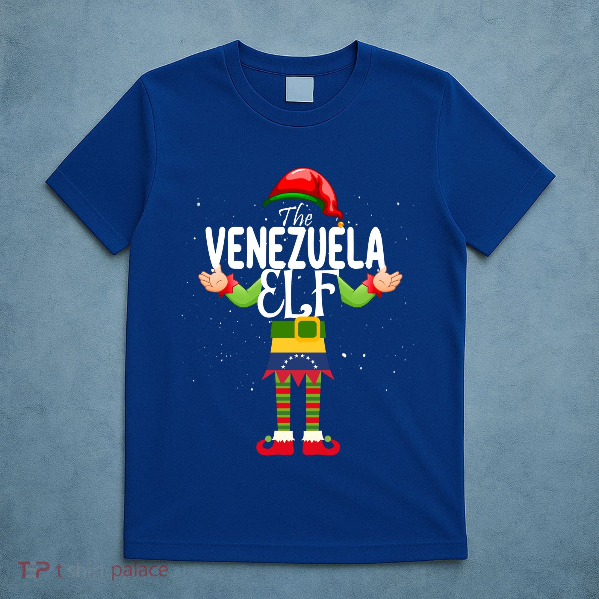 Venezuela Elf Matching Proud Patriotic Group Christmas Party Funny Gift T-Shirt