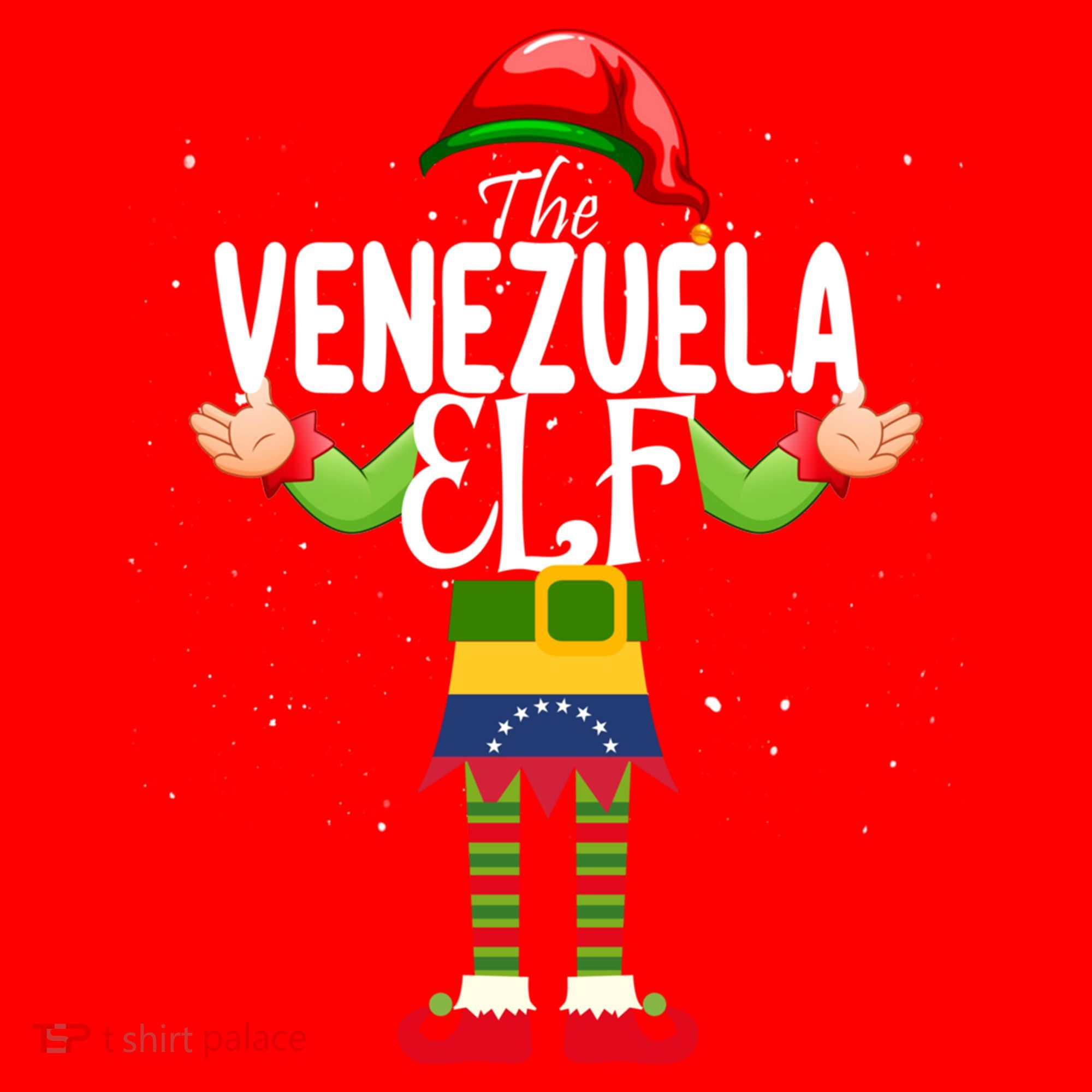 Venezuela Elf Matching Proud Patriotic Group Christmas Party Funny Gift Santa Hat