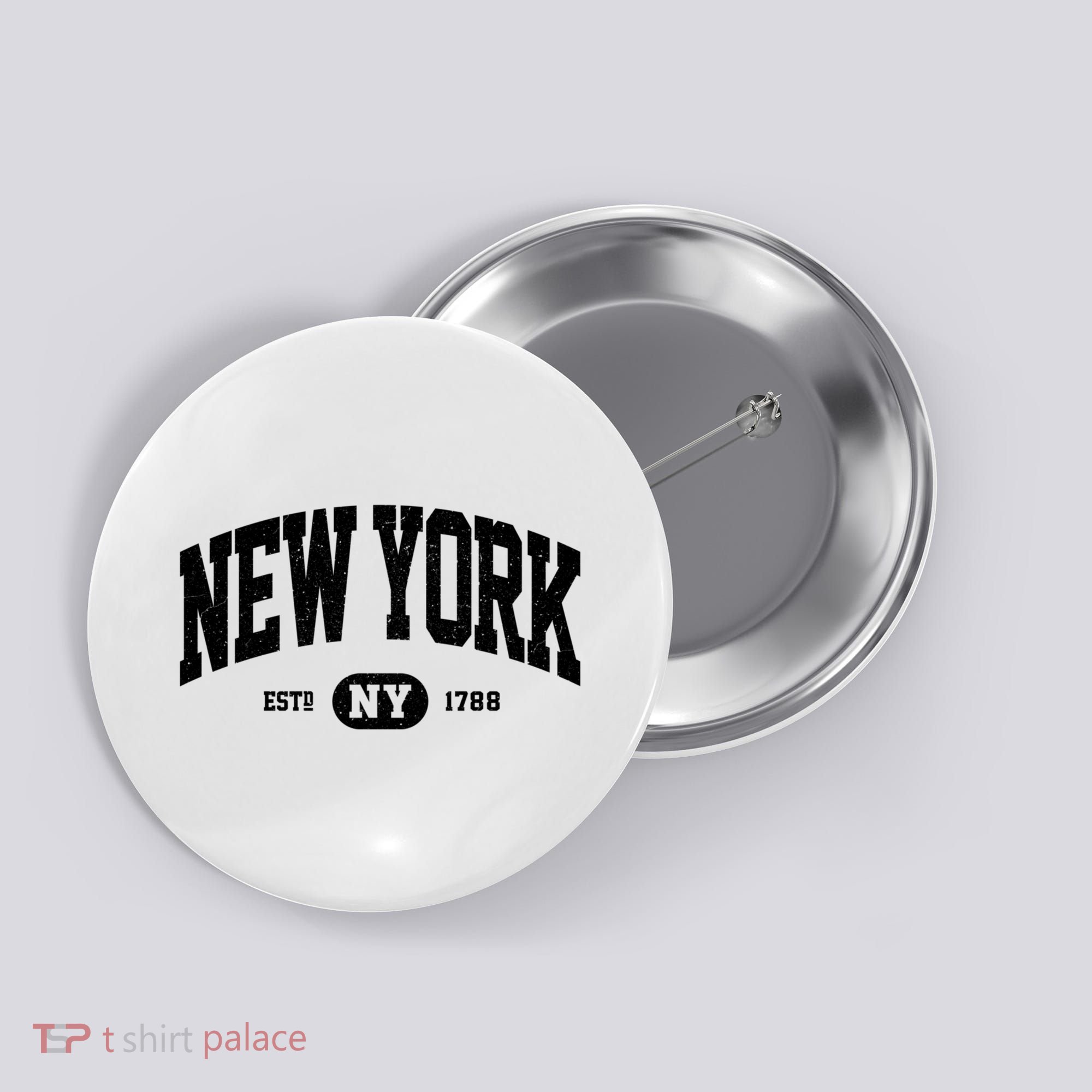 Vintage Established New York Ny Button