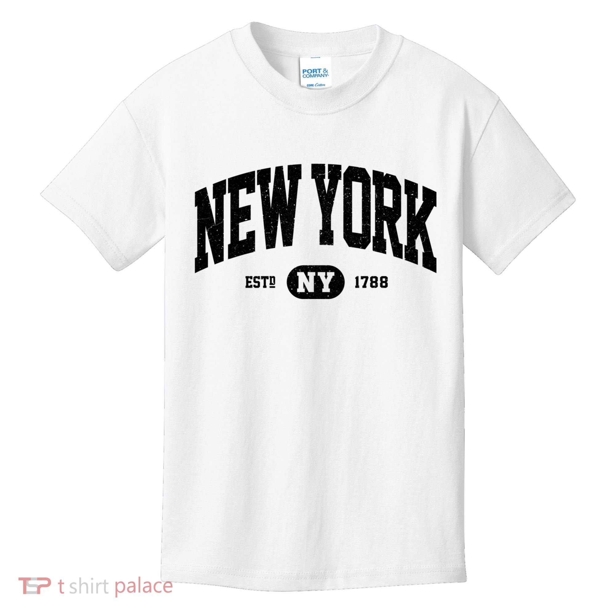 Vintage Established New York Ny Kids T-Shirt